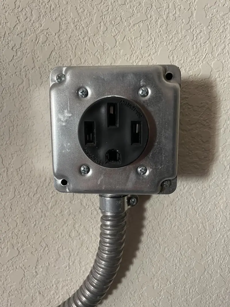 NEMA 14-50 outlet installed for Smart Home Electrical in Greenbrier